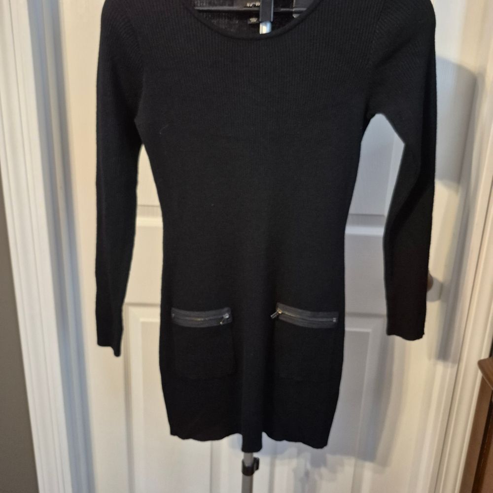 AGB Black Knit Sweater Dress-Small